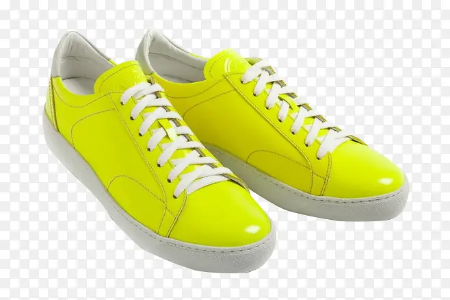 黄色平底鞋