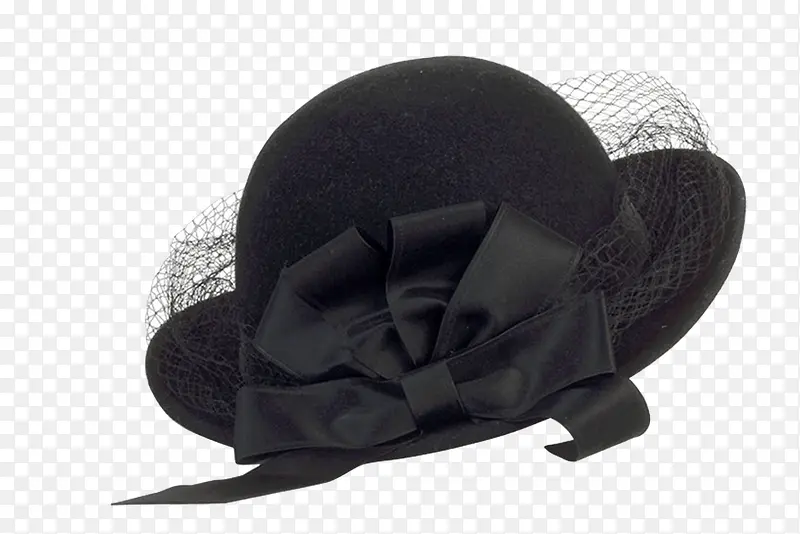 黑纱网帽子