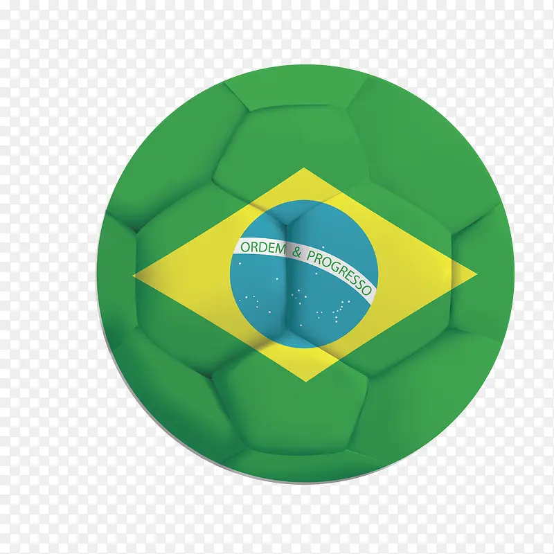 彩色国旗图案装饰足球