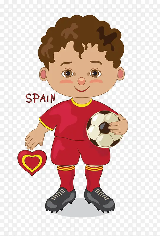 世界杯卡通人物西班牙队