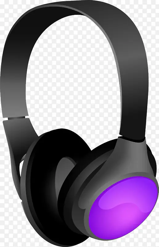 耳机上的紫色机盖