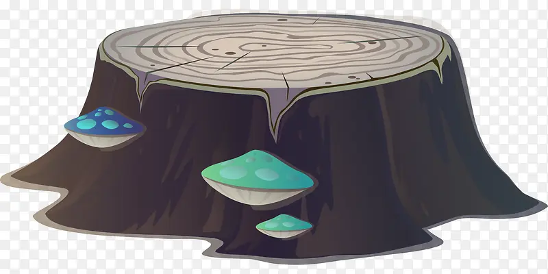 树墩蘑菇