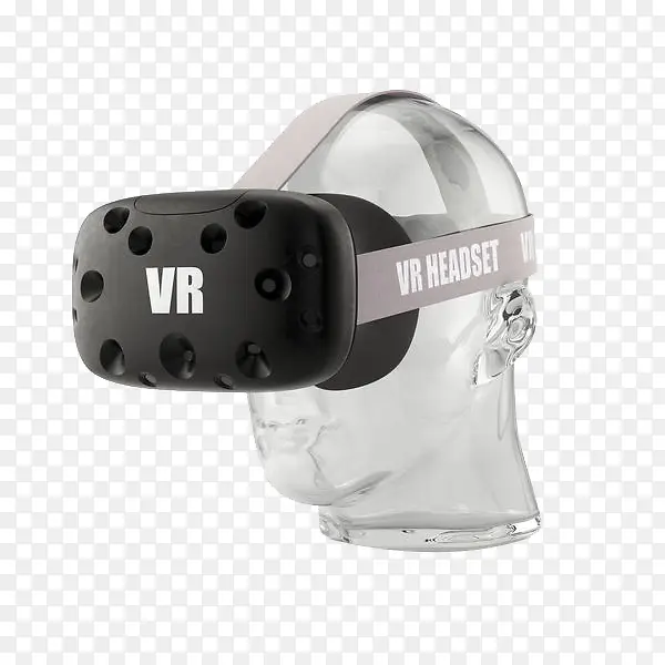 戴着VR眼镜的人体模型