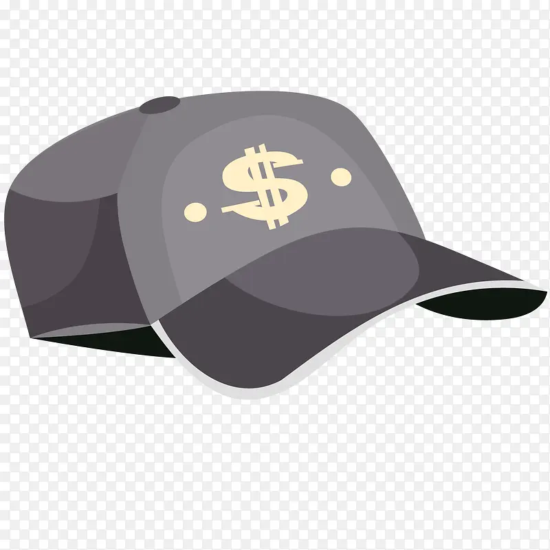 灰色的鸭舌帽帽子设计