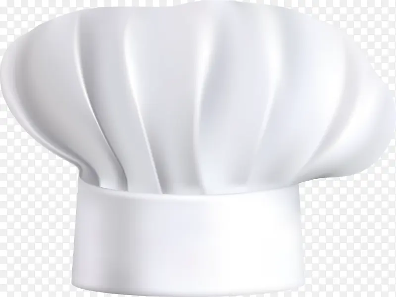 一顶白色厨师帽子