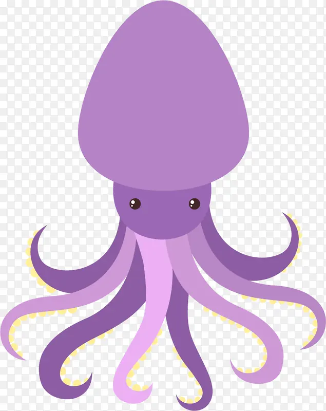 世界海洋日紫色章鱼