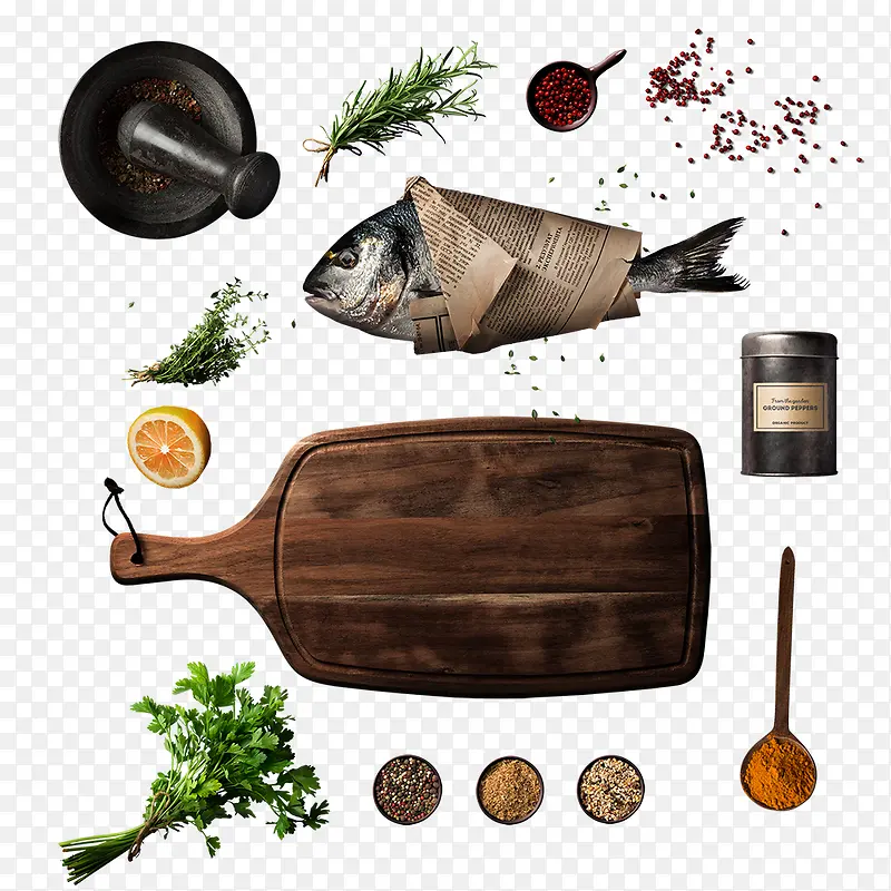 鱼和木板