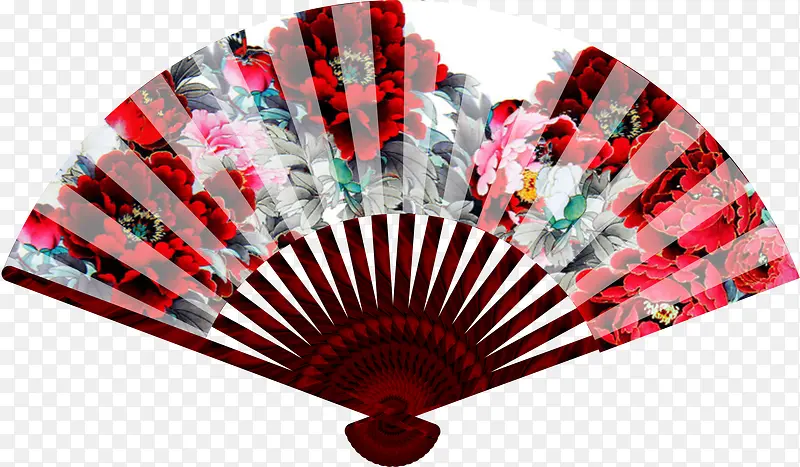 花朵跳广场舞扇子