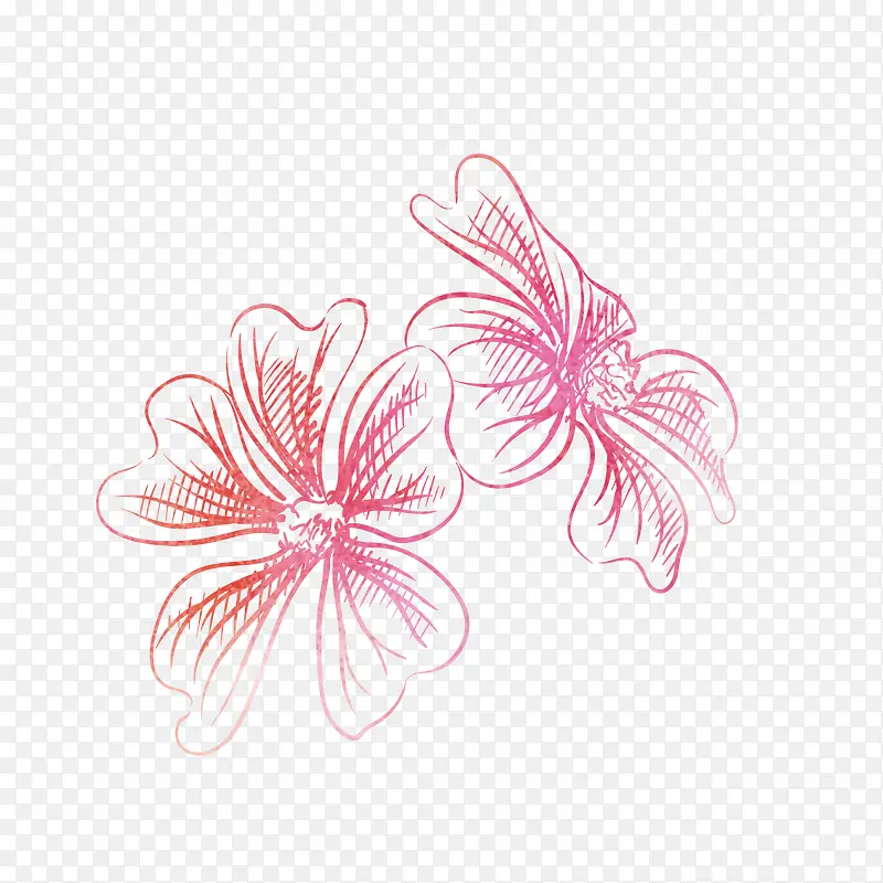 手绘花朵背景设计