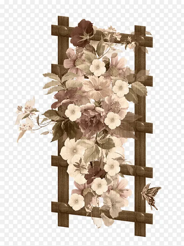 花卉梯子