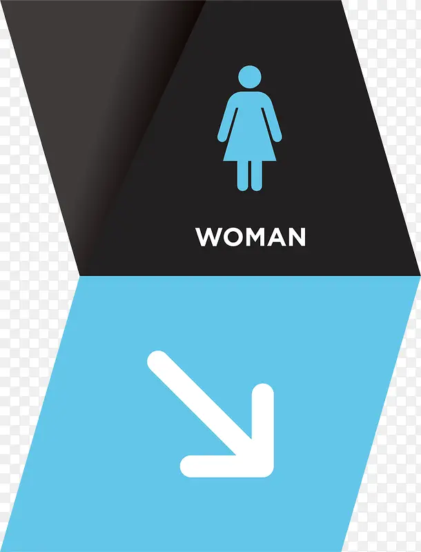 导视指示系统右边女生通道