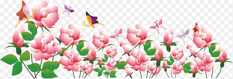矢量花丛