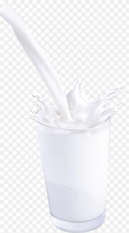 高清创意合成效果白色飞溅的牛奶
