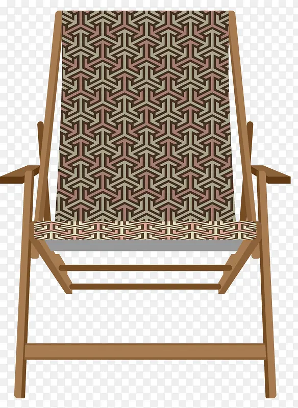 波西米亚风格矢量沙滩椅