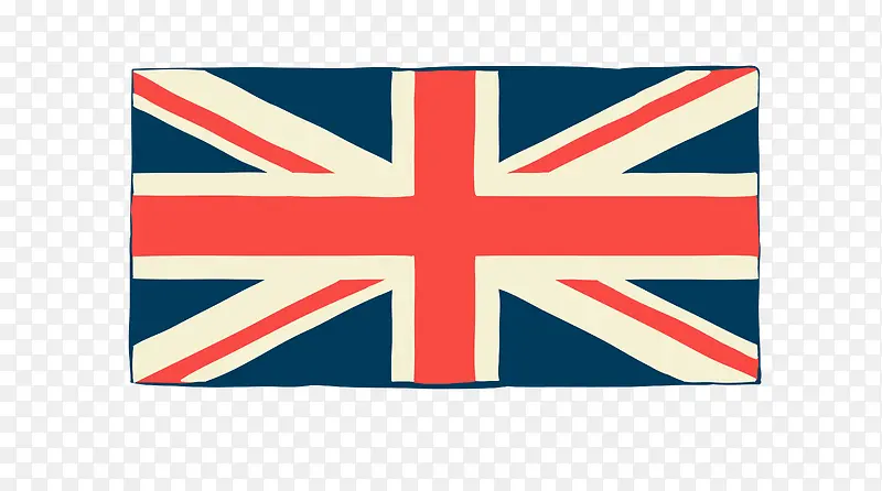 矢量彩色英国国旗元素