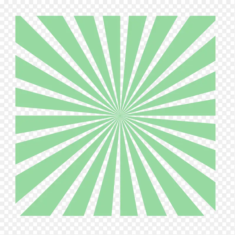 矢量绿色方形放射性线条护眼图案