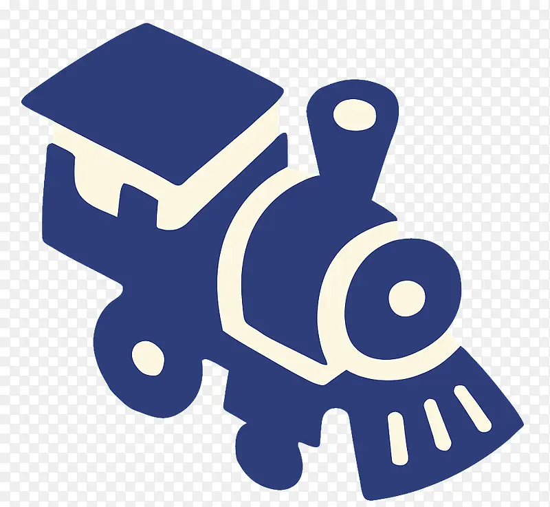 扁平蒸汽式复古火车图标