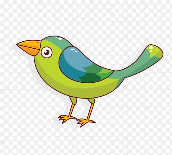 绿色的小鸟