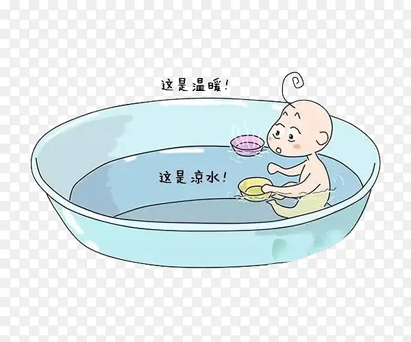 宝宝洗热水澡图片素材