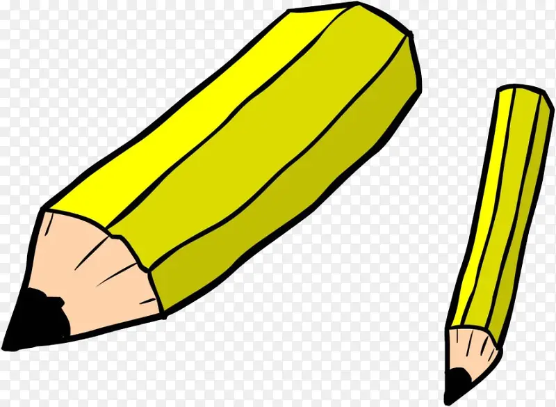 卡通黄色铅笔