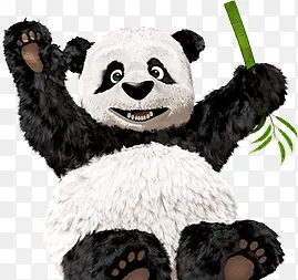 吃竹子卖萌熊猫