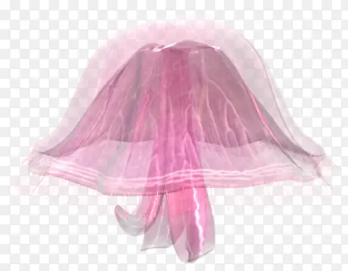 粉色透明水母免抠素材