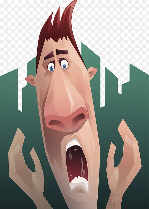 惊恐大叫插画PNG图片素材下载_图片编号ykxmbaaq-免抠素材网