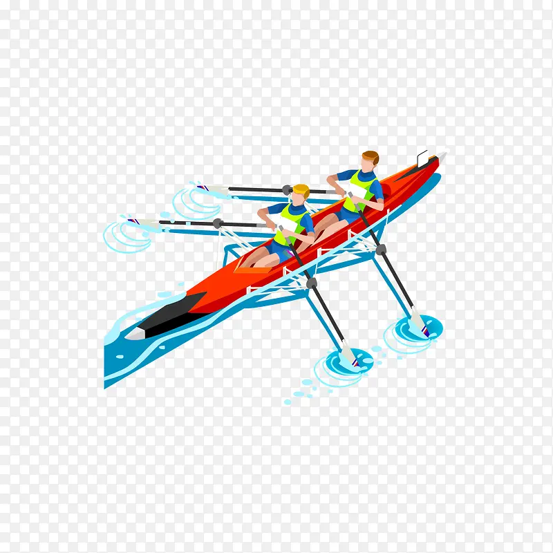 双人皮划艇运动