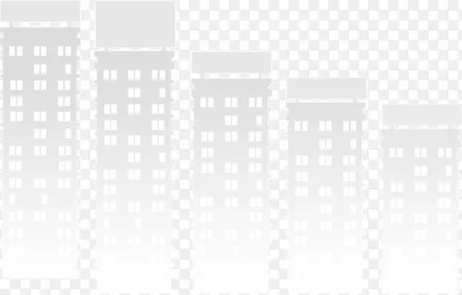 渐变灰色住宅楼剪影