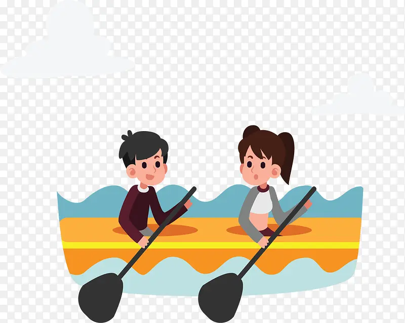 夏季旅游海中皮划艇
