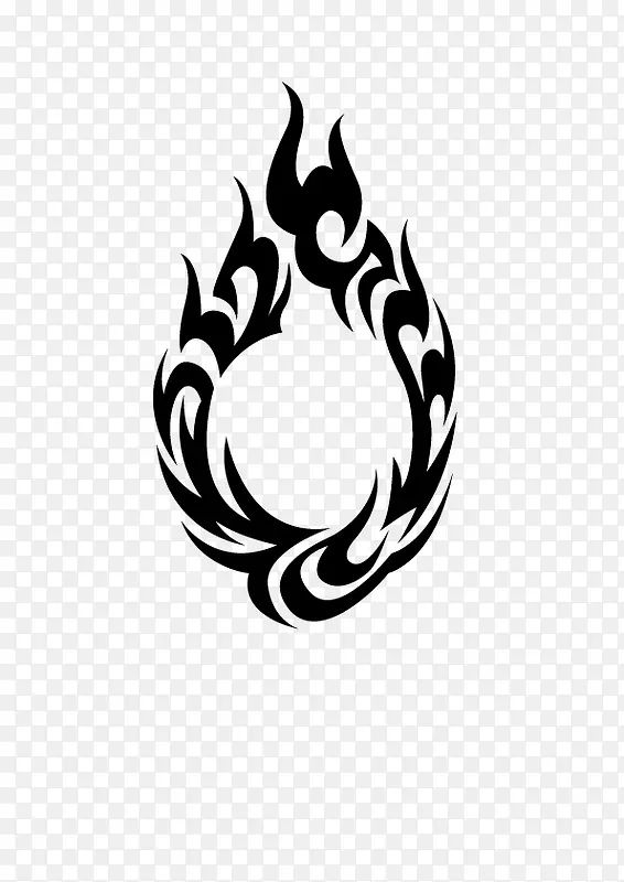 燃烧的火焰纹身图案