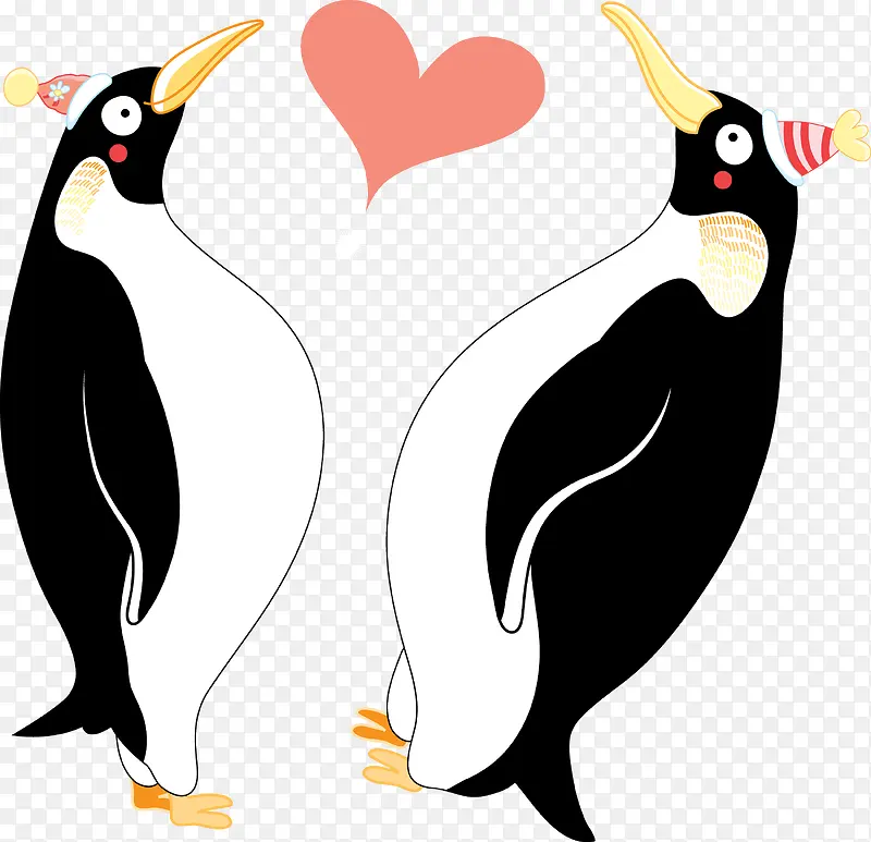 两只相爱的企鹅