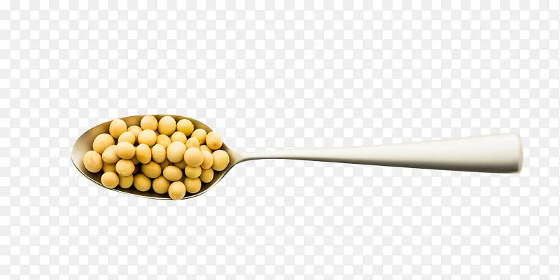 铁勺子里的黄豆粒