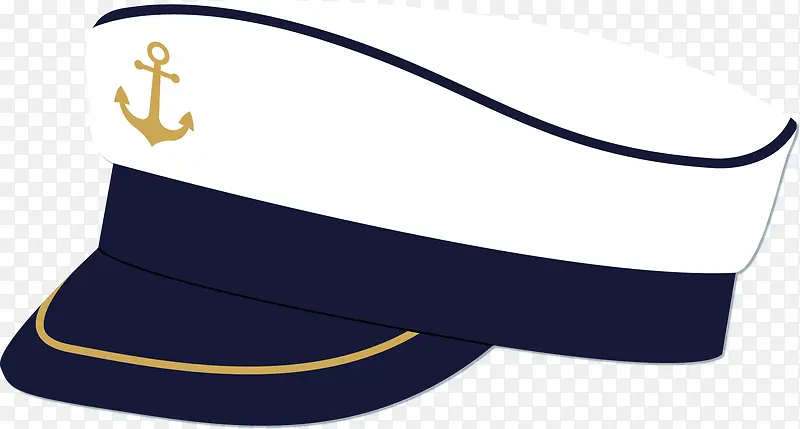 矢量手绘海军帽