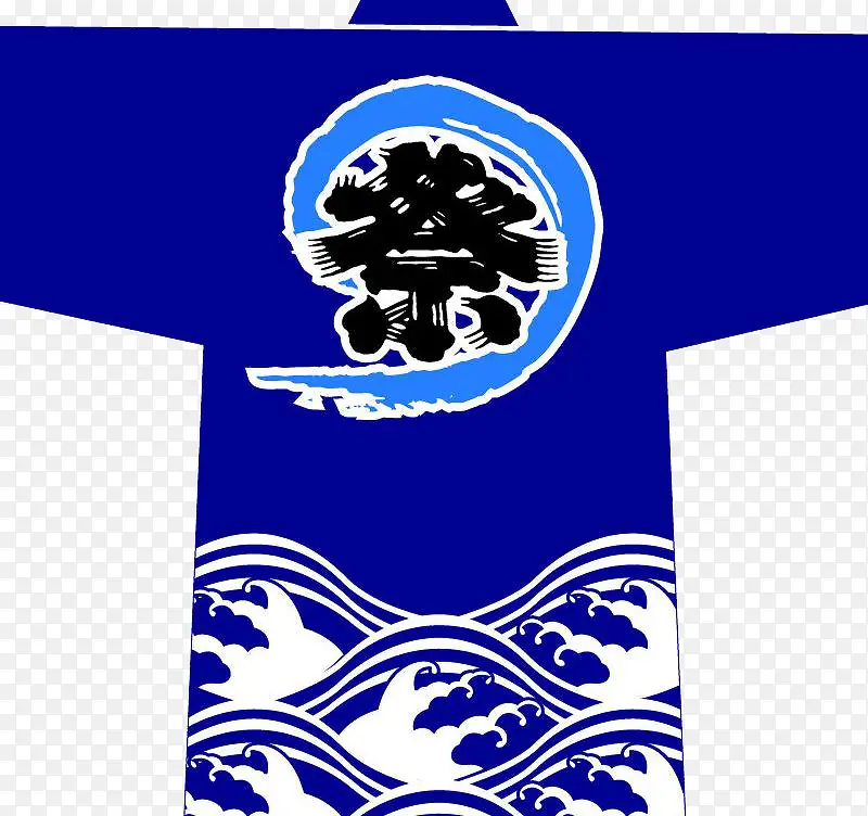 日式祭祀服装蓝色