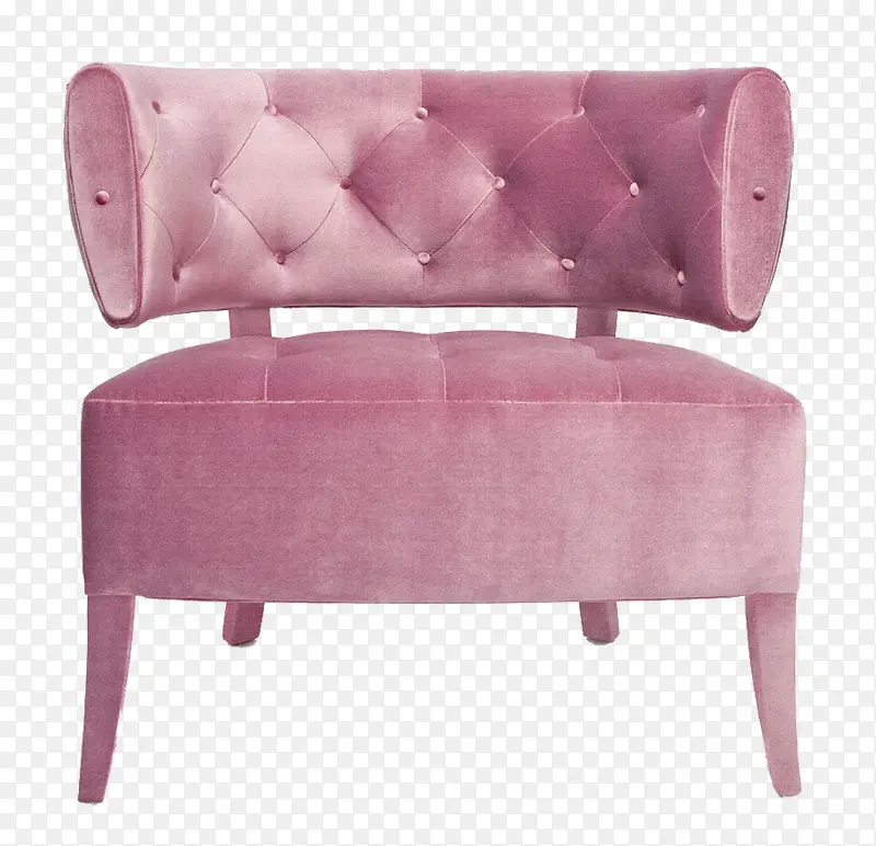 粉色沙发椅子素材免抠