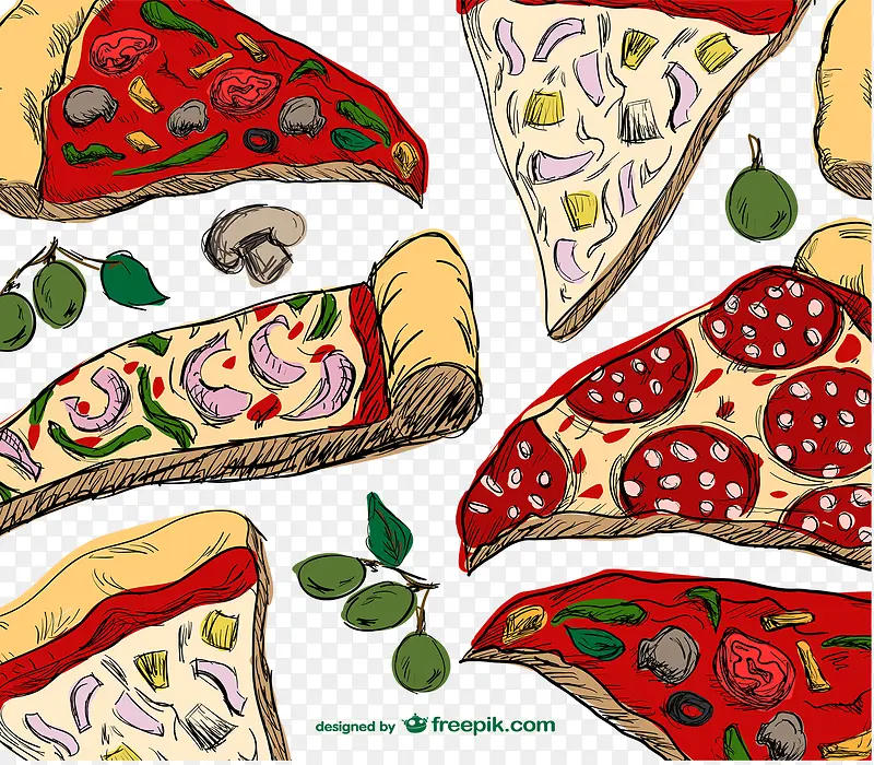 彩绘美味披萨