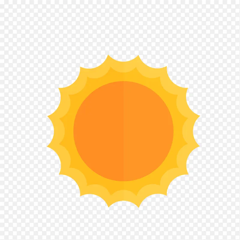 夏季卡通太阳矢量图