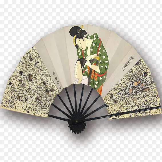 日式古典和服折扇