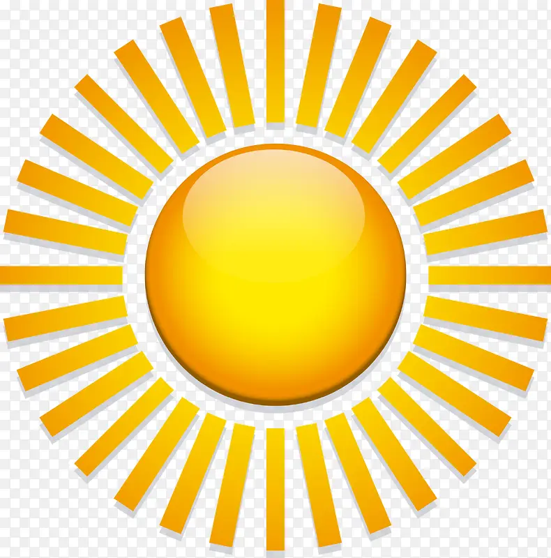 矢量太阳放射状图