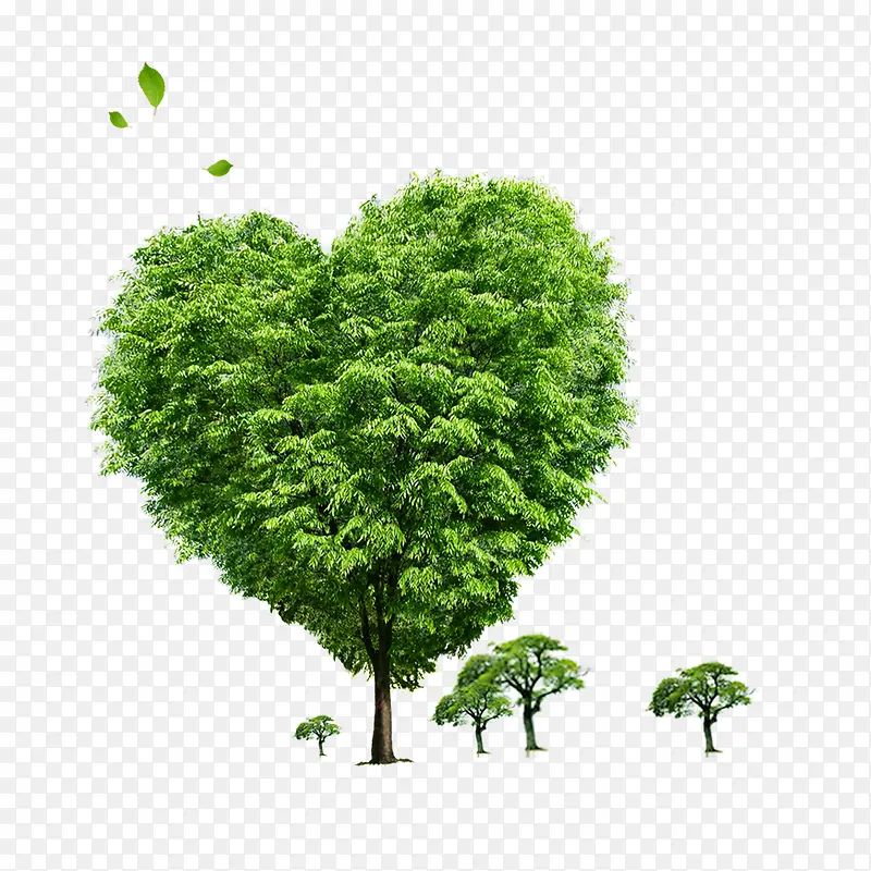 爱心绿树公益海报
