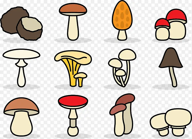 矢量图蘑菇