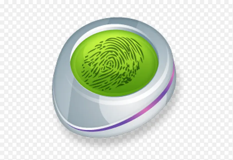 绿色指纹识别器素材