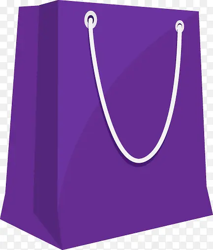 紫色购物袋
