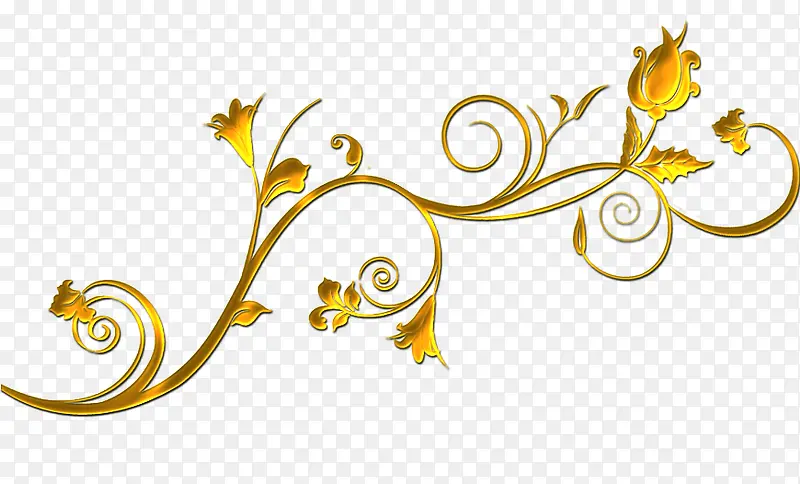 金色欧式装饰花纹