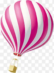 多种条纹颜色效果热气球