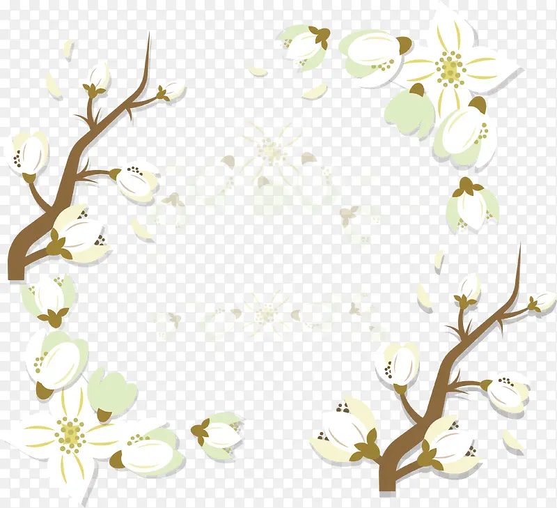 白色樱花花瓣