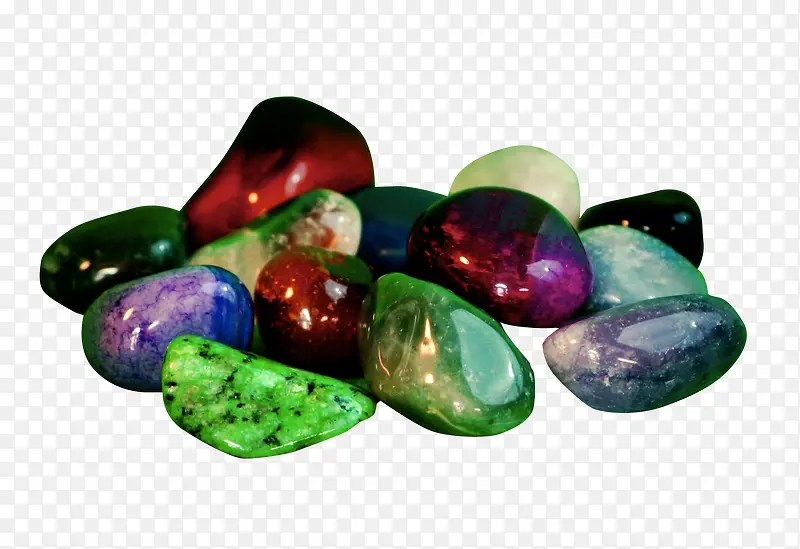 彩色水晶石免抠素材