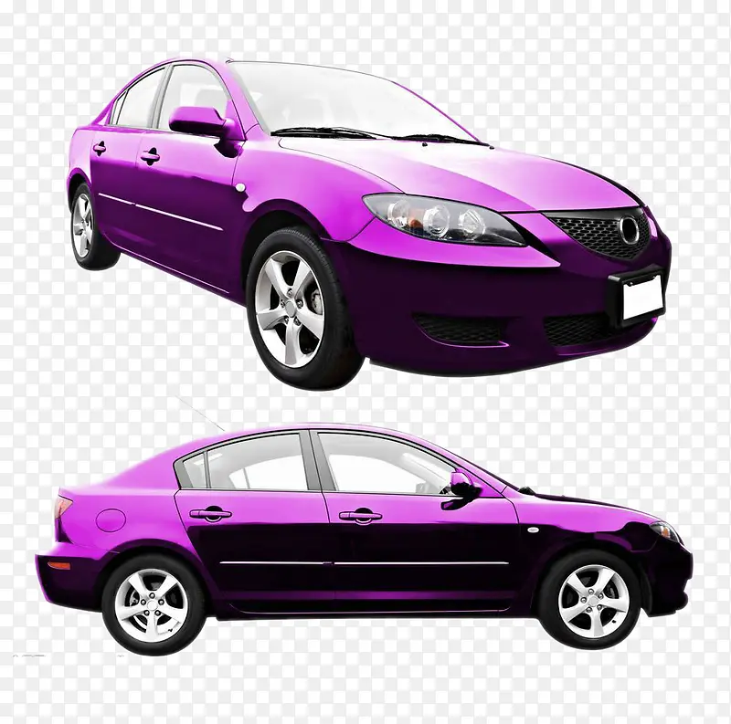 紫色汽车png