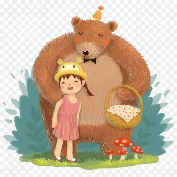 女孩和熊